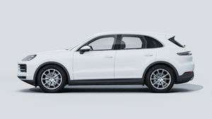 Utvändig vy av Cayenne som visar bilens vänstra sida
