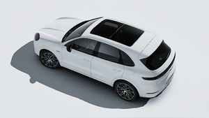 Utvändig vy av Cayenne E-Hybrid Black Edition sett från ovan