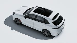Utvändig vy av Cayenne S E-Hybrid Black Edition sett från ovan