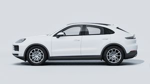 Utvändig vy av Cayenne Coupé som visar bilens vänstra sida