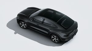 Utvändig vy av Cayenne S Coupé Electric sett från ovan