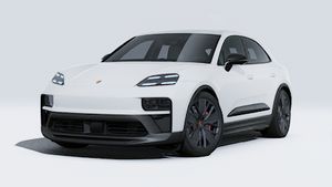 Utvändig vy av Macan GTS som visar bilens front och vänstra sida