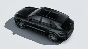 Exterior view of Cayenne E-Hybrid Black Edition seen from above