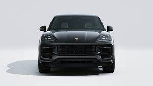 Exterior view of Cayenne S E-Hybrid Black Edition showing the front of the car
