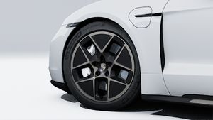 Zunanji pogled na Taycan Turbo Sport Turismo
