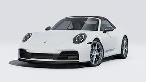 Pohľad zvonku na 911 Carrera T Cabriolet zobrazujúci prednú a ľavú stranu vozidla