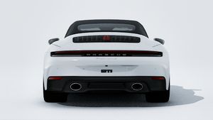 Pohľad zvonku na 911 Carrera S Cabriolet zobrazujúci zadnú časť vozidla