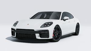 Pohľad zvonku na Panamera GTS zobrazujúci prednú a ľavú stranu vozidla