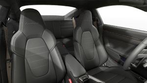 Interior view showing the front seats of 911 Turbo S