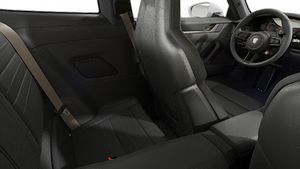 Interior view showing the back seats of 911 Turbo S
