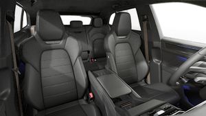 Interior view showing the front seats of Cayenne Turbo Electric