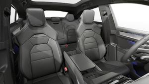 Interior view showing the front seats of Cayenne S Coupé Electric