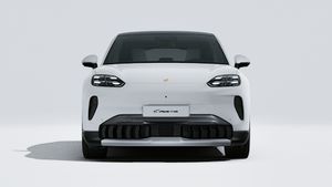 Exterior view of Cayenne S Coupé Electric showing the front of the car