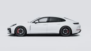 Exterior view of Panamera GTS showing the left side of the car