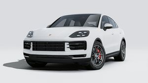 Vue extérieure de Cayenne S Coupé montrant l'avant et le côté gauche de la voiture