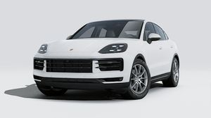 Cayenne Coupé adresinin aracın ön ve sol tarafını gösteren dış görünümü