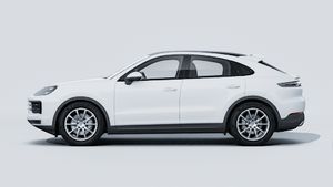 Cayenne Coupé adresinin aracın sol tarafını gösteren dış görünümü