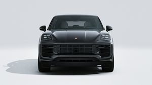 Cayenne Coupé Black Edition adresinin aracın ön tarafını gösteren dış görünümü