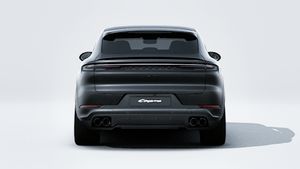 Cayenne Coupé Black Edition adresinin aracın arkasını gösteren dış görünümü