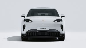 Cayenne Electric adresinin aracın ön tarafını gösteren dış görünümü
