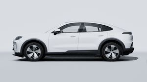 Cayenne Coupé Electric adresinin aracın sol tarafını gösteren dış görünümü