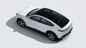 Cayenne S Coupé Electric adresinin yukarıdan görülen dış görünümü