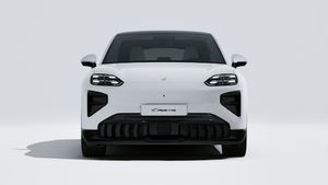 Cayenne Turbo Coupé Electric adresinin aracın ön tarafını gösteren dış görünümü