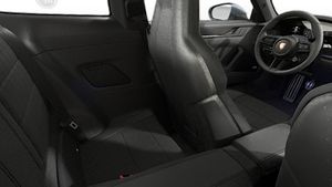 Interior view showing the back seats of 911 Carrera T