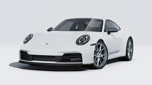 Exterior view of 911 Carrera T showing the front and left side of the car