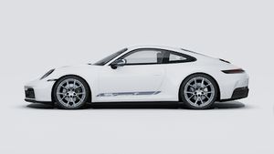 Exterior view of 911 Carrera T showing the left side of the car