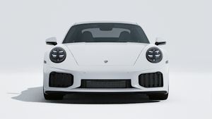 Exterior view of 911 Turbo S showing the front of the car