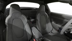 Interior view showing the front seats of 911 Targa 4 GTS