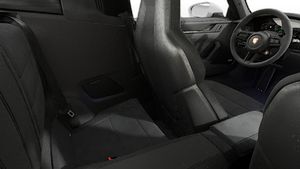 Interior view showing the back seats of 911 Targa 4 GTS