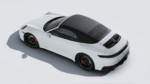 Exterior view of 911 Carrera 4 GTS Cabriolet seen from above