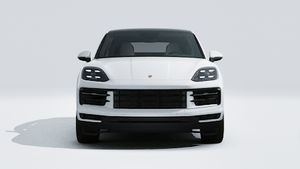 Exterior view of Cayenne Coupe showing the front of the car