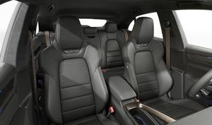 Interior view showing the front seats of Macan Turbo Electric