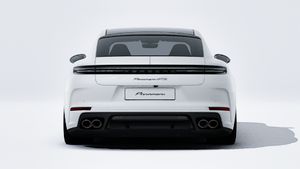 Exterior view of Panamera GTS showing the rear of the car