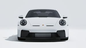 顯示汽車前部的911 GT3的外部視圖