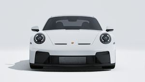 顯示汽車前部的911 GT3 with Touring Package的外部視圖