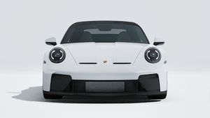 顯示汽車前部的911 GT3 S/C的外部視圖