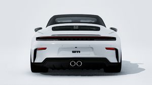 顯示汽車後部的911 GT3 S/C的外部視圖