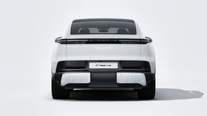 顯示汽車後部的Cayenne S Coupé Electric的外部視圖