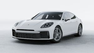 Panamera的外部視圖顯示汽車的前部和左側
