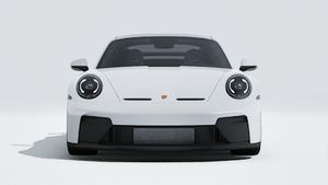 Зовнішній вигляд 911 GT3 , що показує передню частину автомобіля