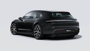 Зовнішній вигляд Taycan 4S Sport Turismo Black Edition , що показує задню і ліву сторону автомобіля