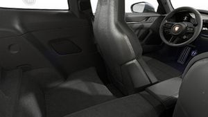Interior view showing the back seats of 911 Carrera T
