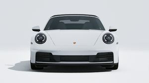 Exterior view of 911 Carrera S Cabriolet showing the front of the car