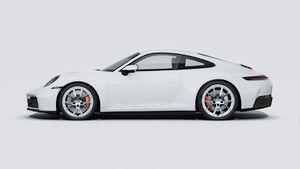 Exterior view of 911 Carrera 4S showing the left side of the car