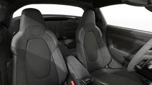 Interior view showing the front seats of 911 Targa 4 GTS