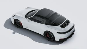 Exterior view of 911 Targa 4 GTS seen from above